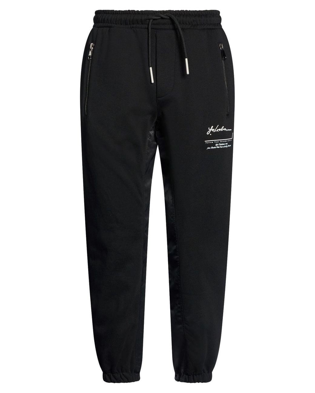 Yes London Black Pants Cotton for men