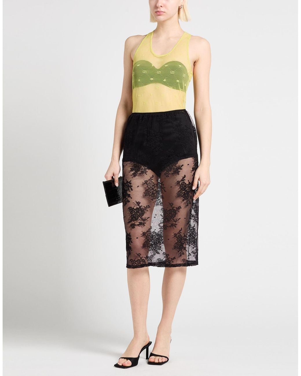 Beatrice B. Yellow Top Polyamide, Elastane