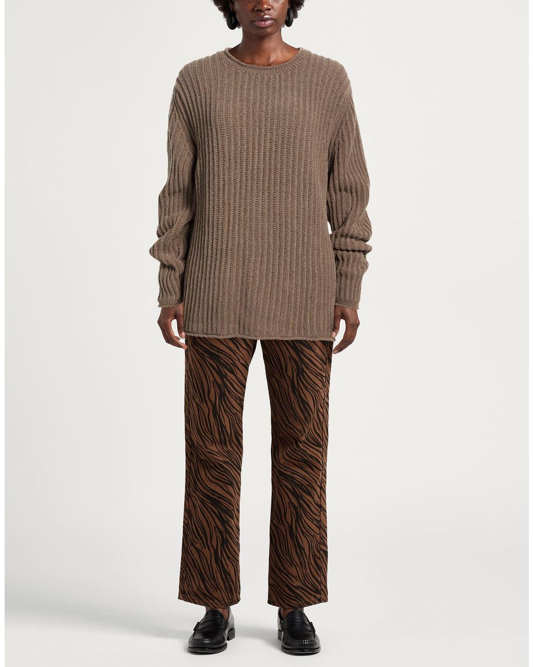 Alpha Studio Sweaters in Brown | Lyst