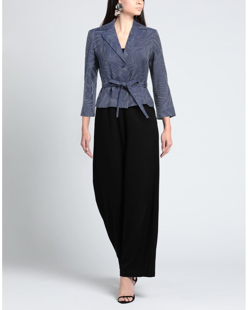 ALESSIA SANTI Blue Blazer Polyester