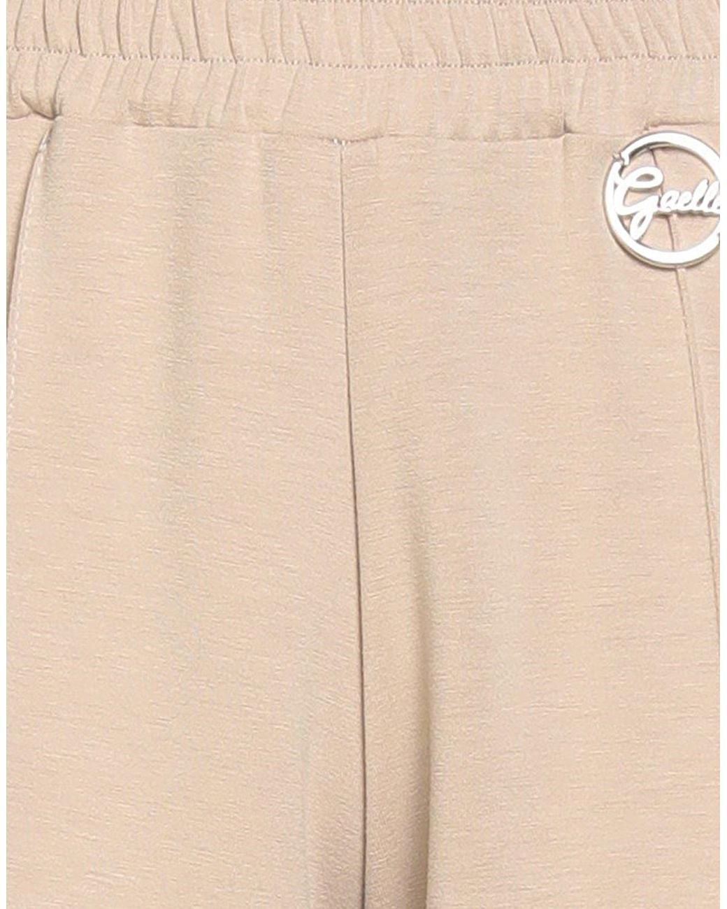 Gaelle Paris Natural Pants Polyester, Viscose, Elastane