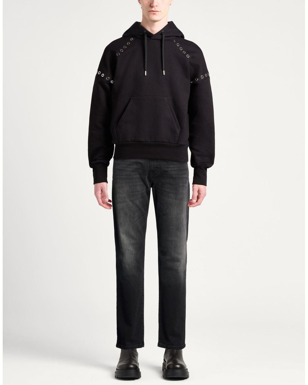 Boss Gray Jeans Cotton, Polyester, Elastane for men