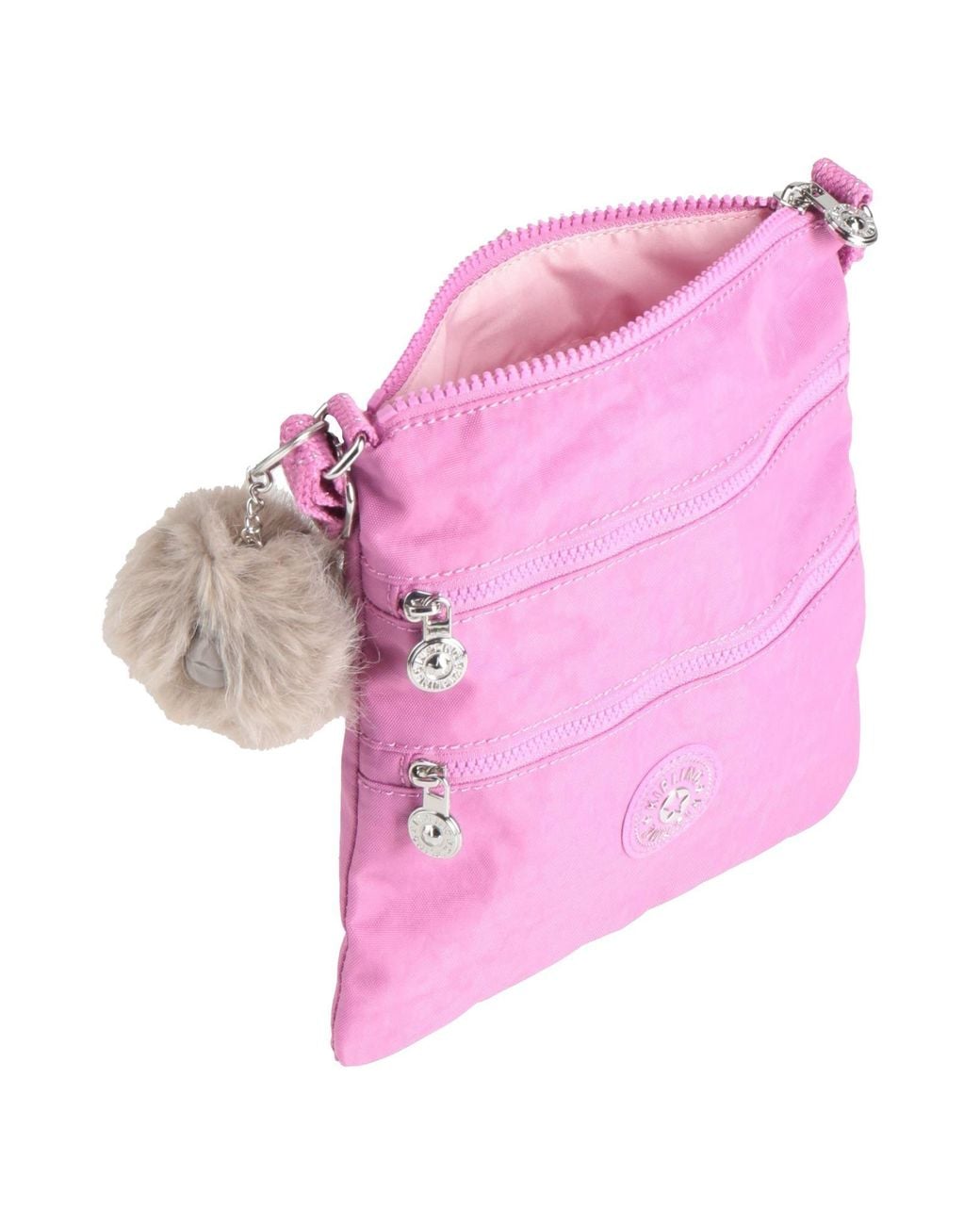 Kipling Pink Mauve Cross-Body Bag Polyamide