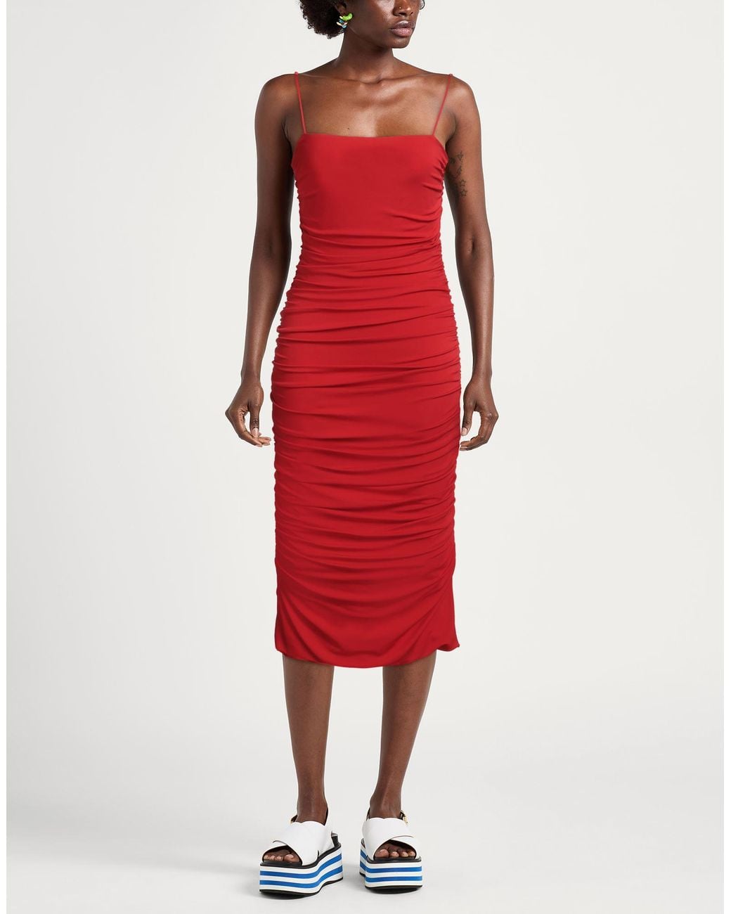 Pinko Red Midi Dress