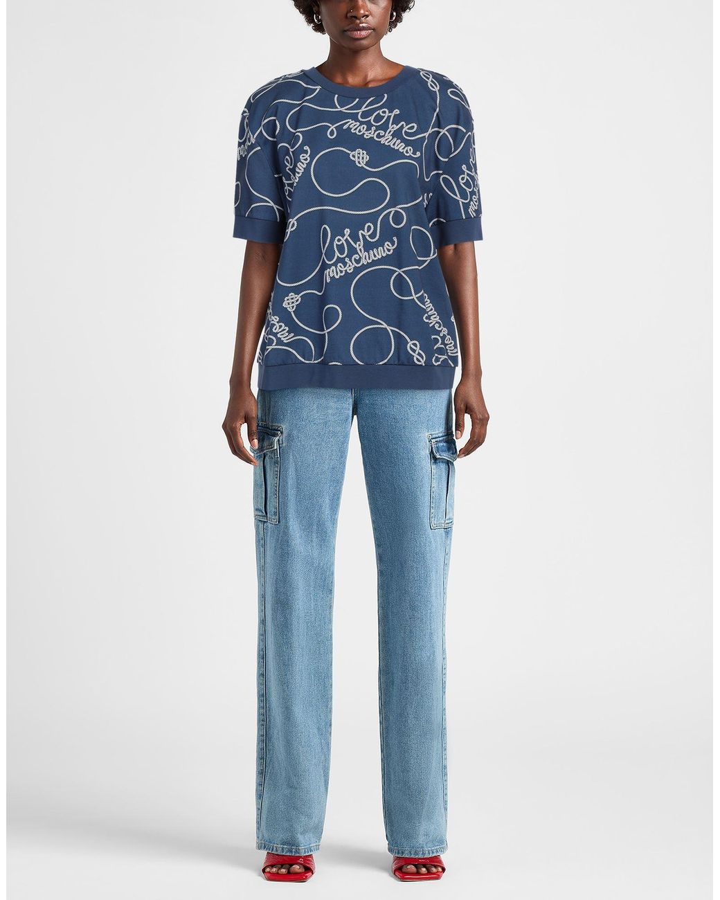 Love Moschino Blue Sweatshirt