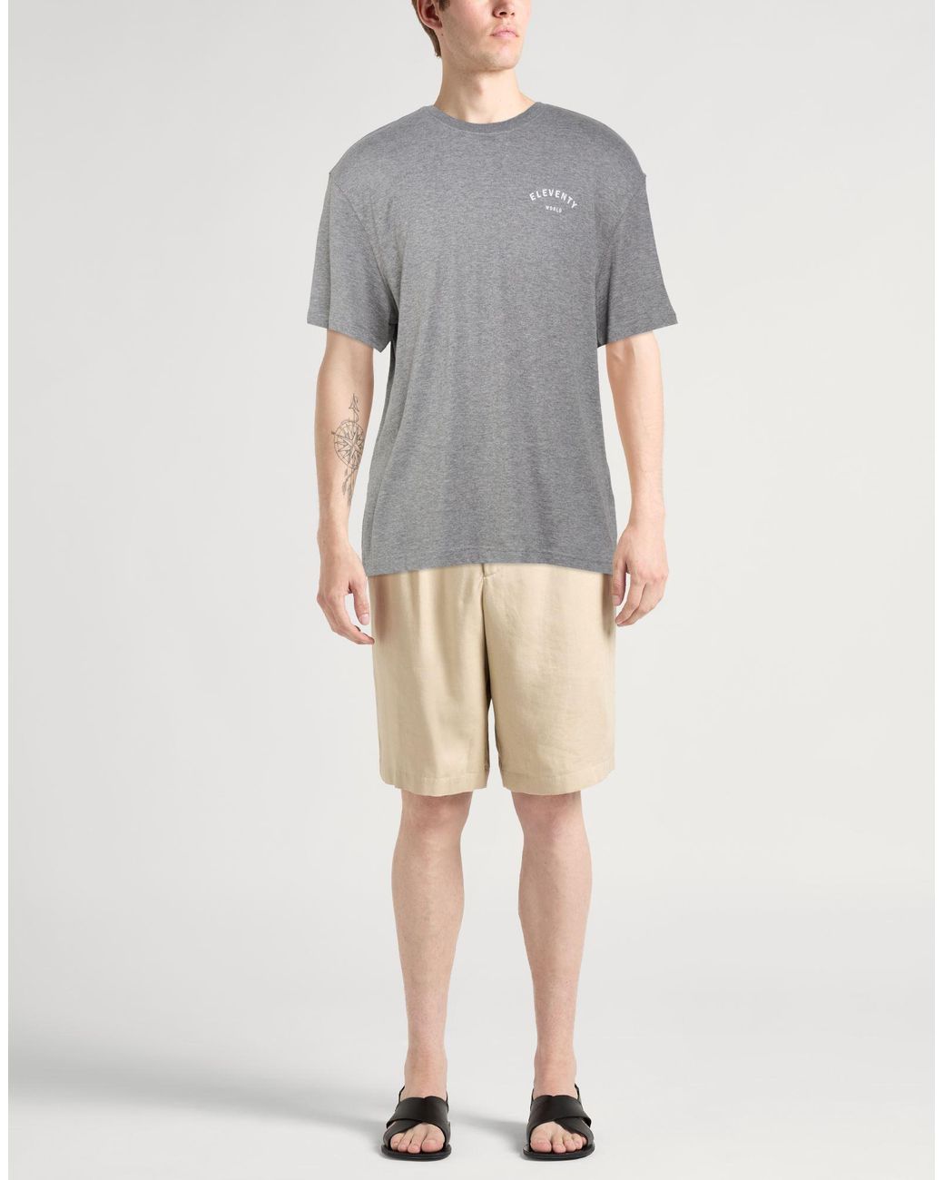 Camiseta Eleventy de hombre de color Gray