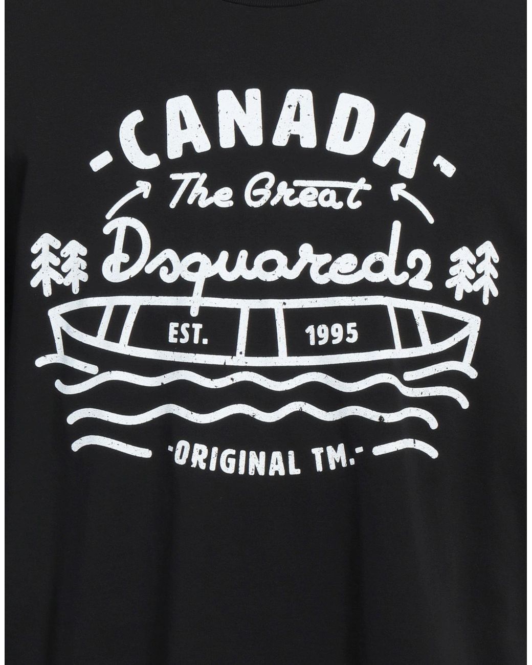 DSquared² Black T-shirt for men