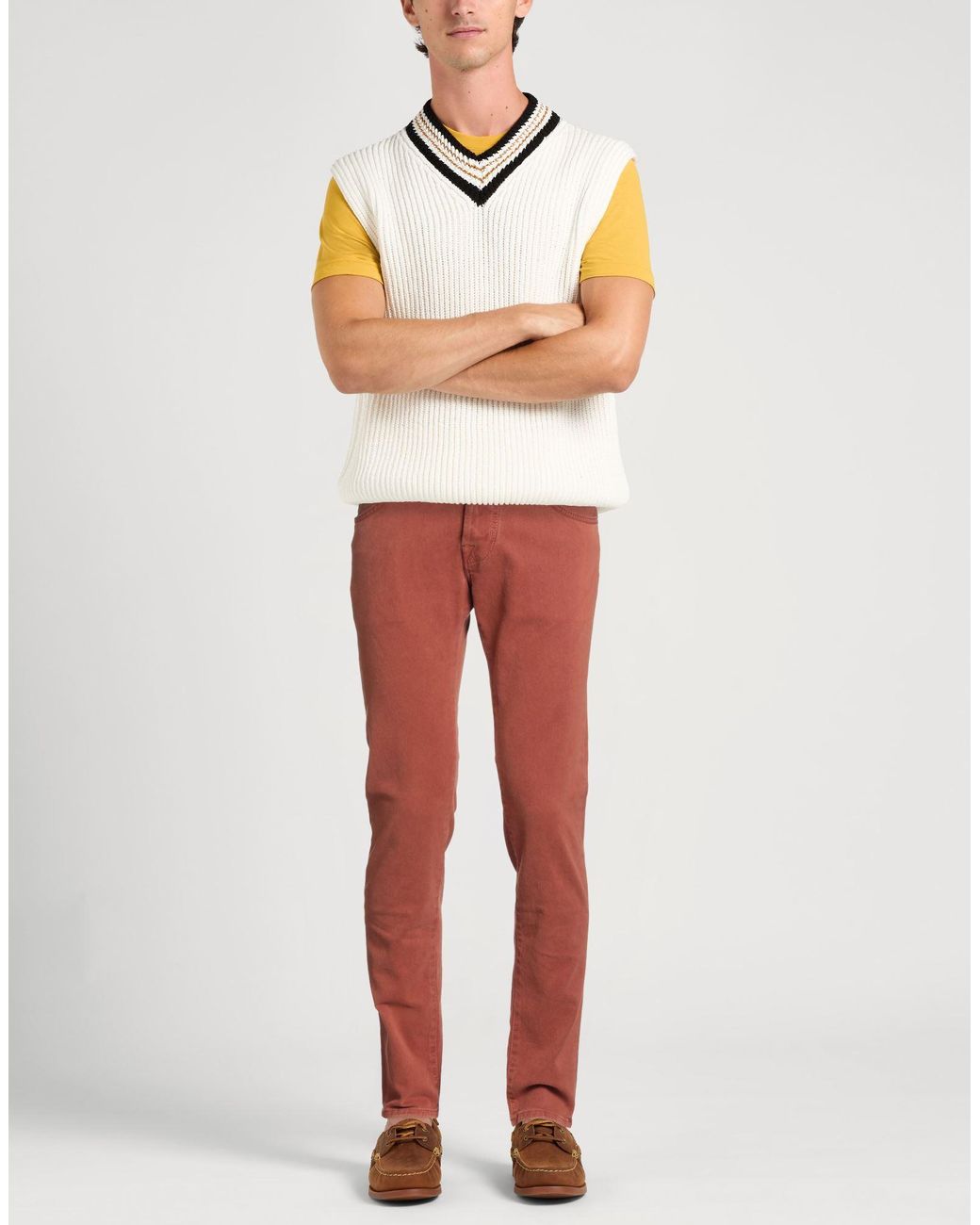 Jacob Cohen Red Pants for men