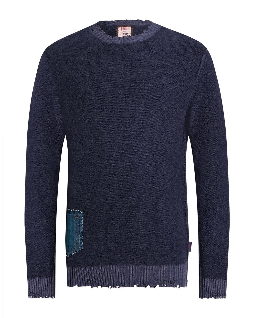 Bob Blue Sweater Wool, Polyamide for men