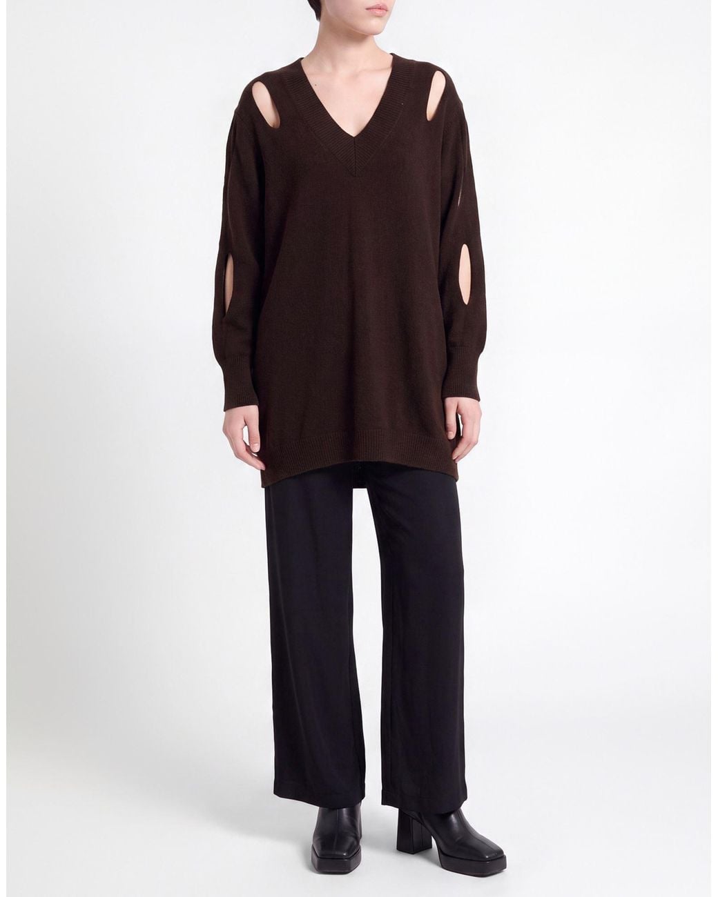Pullover Jijil de color Brown