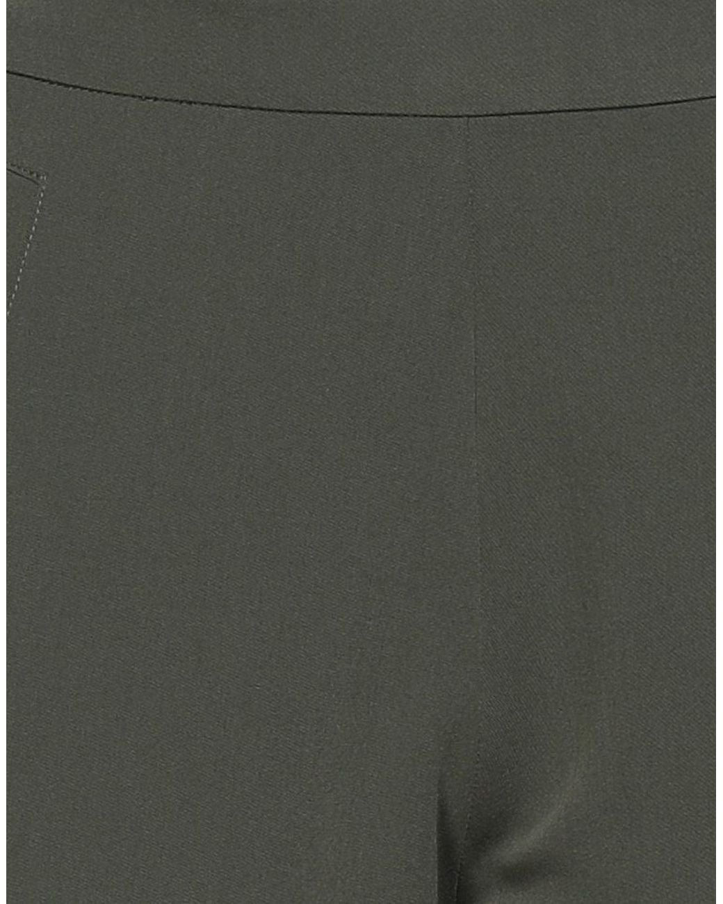 Jijil Gray Military Pants Polyester, Viscose, Elastane