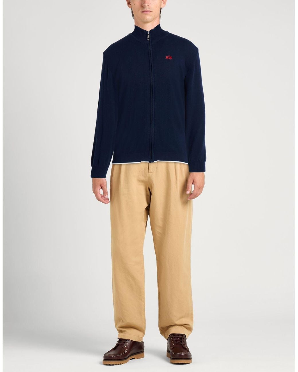 La Martina Blue Cardigans for men