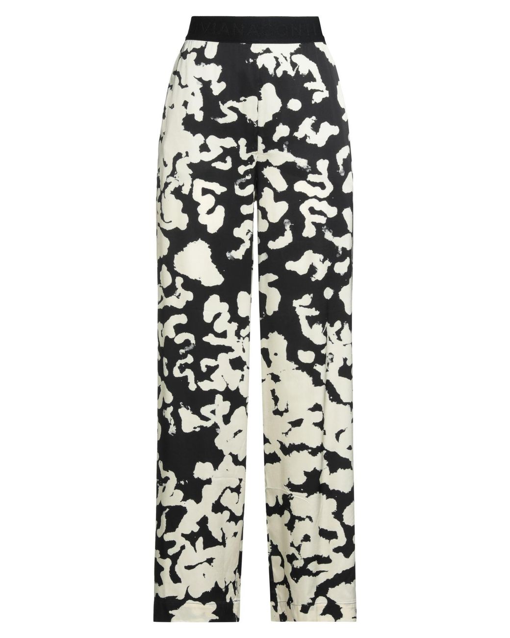 Liviana Conti White Pants Viscose, Elastane