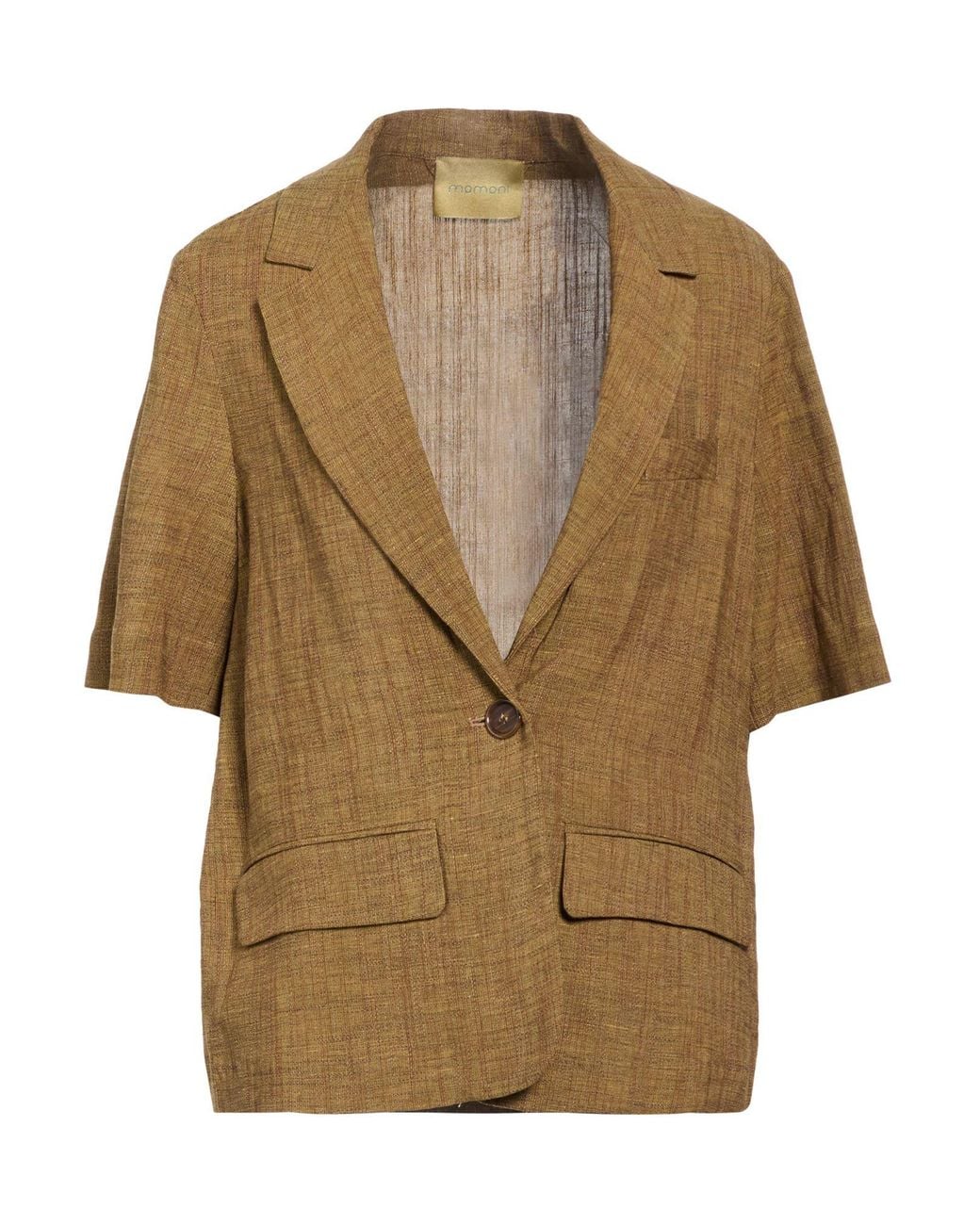 Momoní Brown Blazer Viscose, Linen