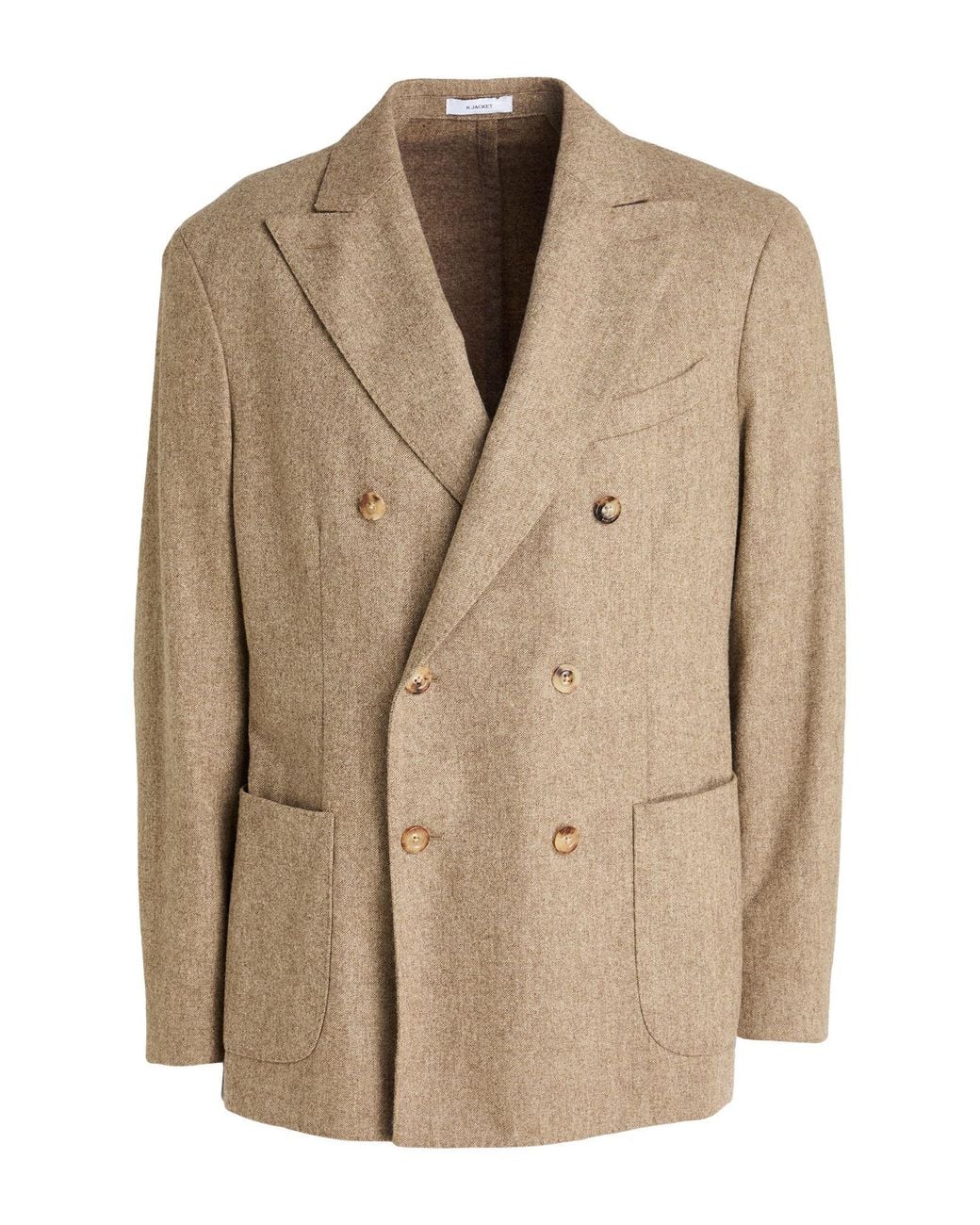 Boglioli Natural Taupe Blazer Virgin Wool for men