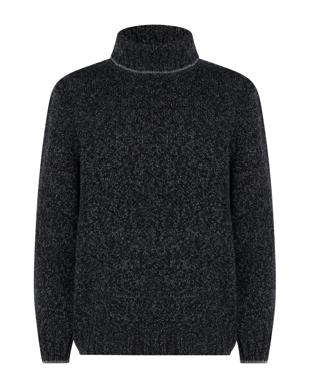 Gran Sasso Black Turtlenecks for men