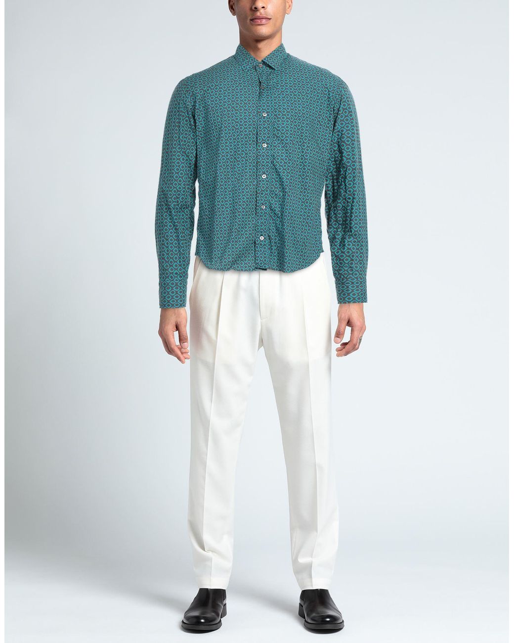 Salvatore Piccolo Blue Shirt for men