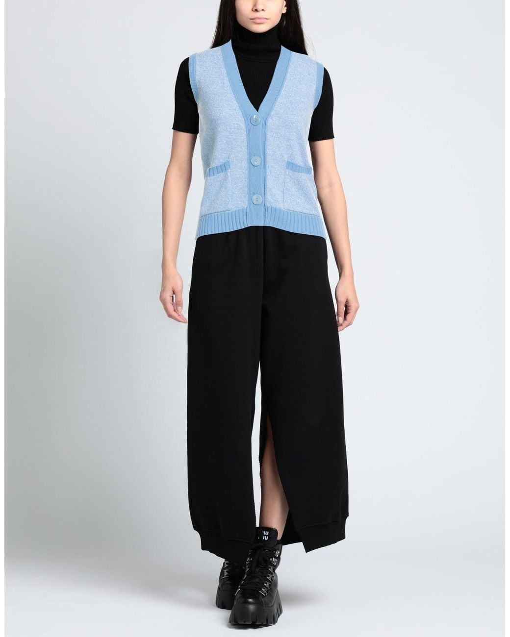 Purotatto Blue Cardigan Cashmere