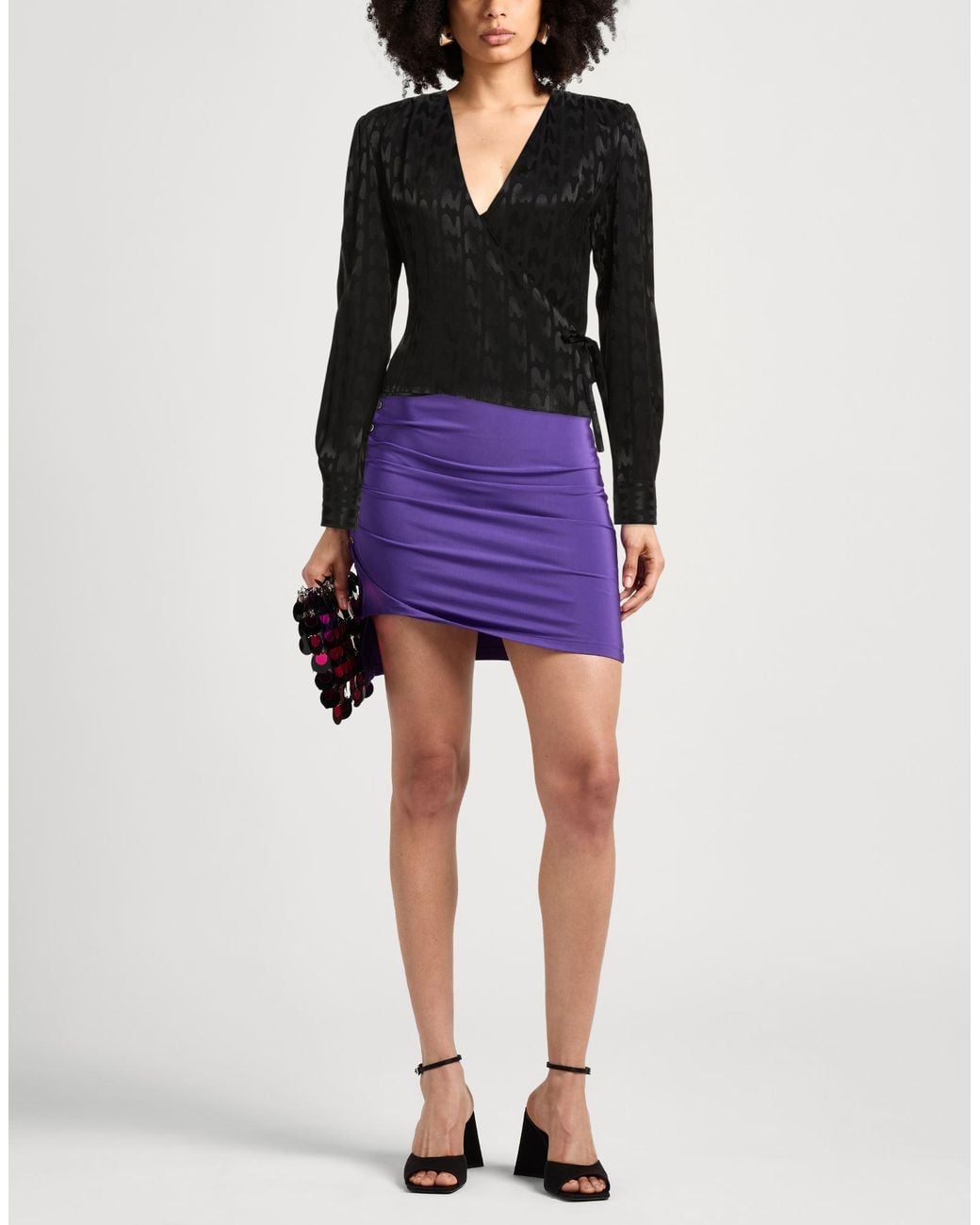MSGM Black Top Acetate, Viscose