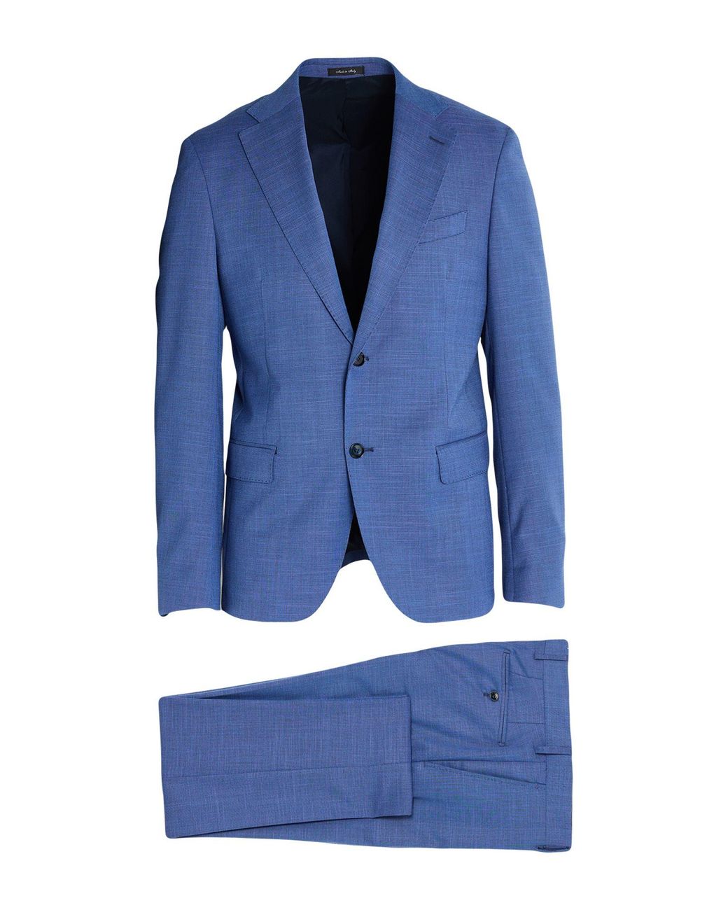 BRERAS Milano Blue Suit Polyester, Viscose, Wool, Elastane for men