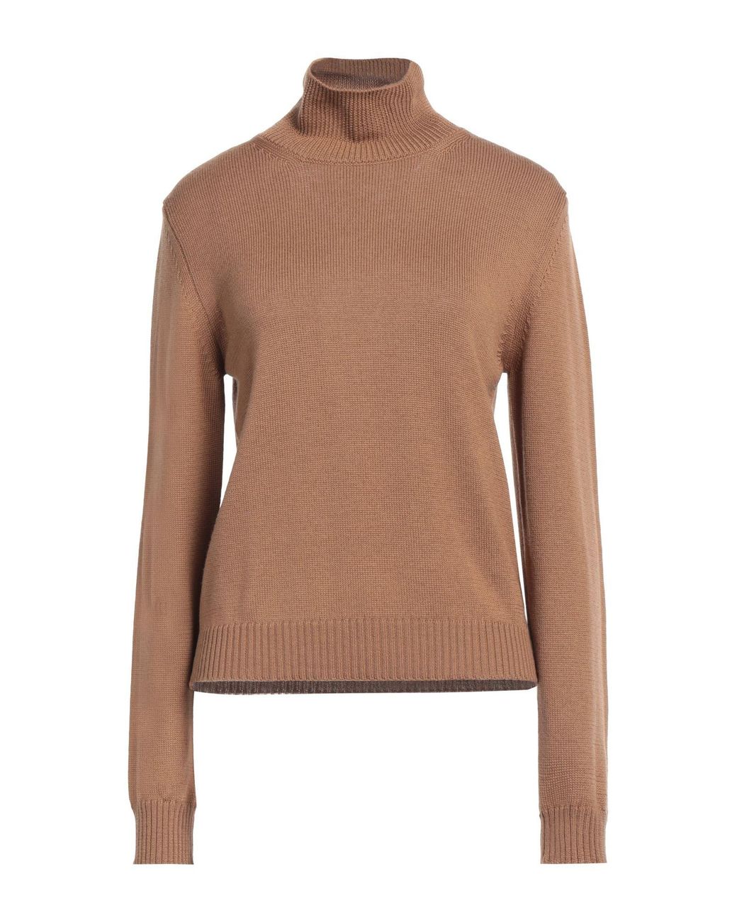 Ballantyne Brown Camel Turtleneck Wool