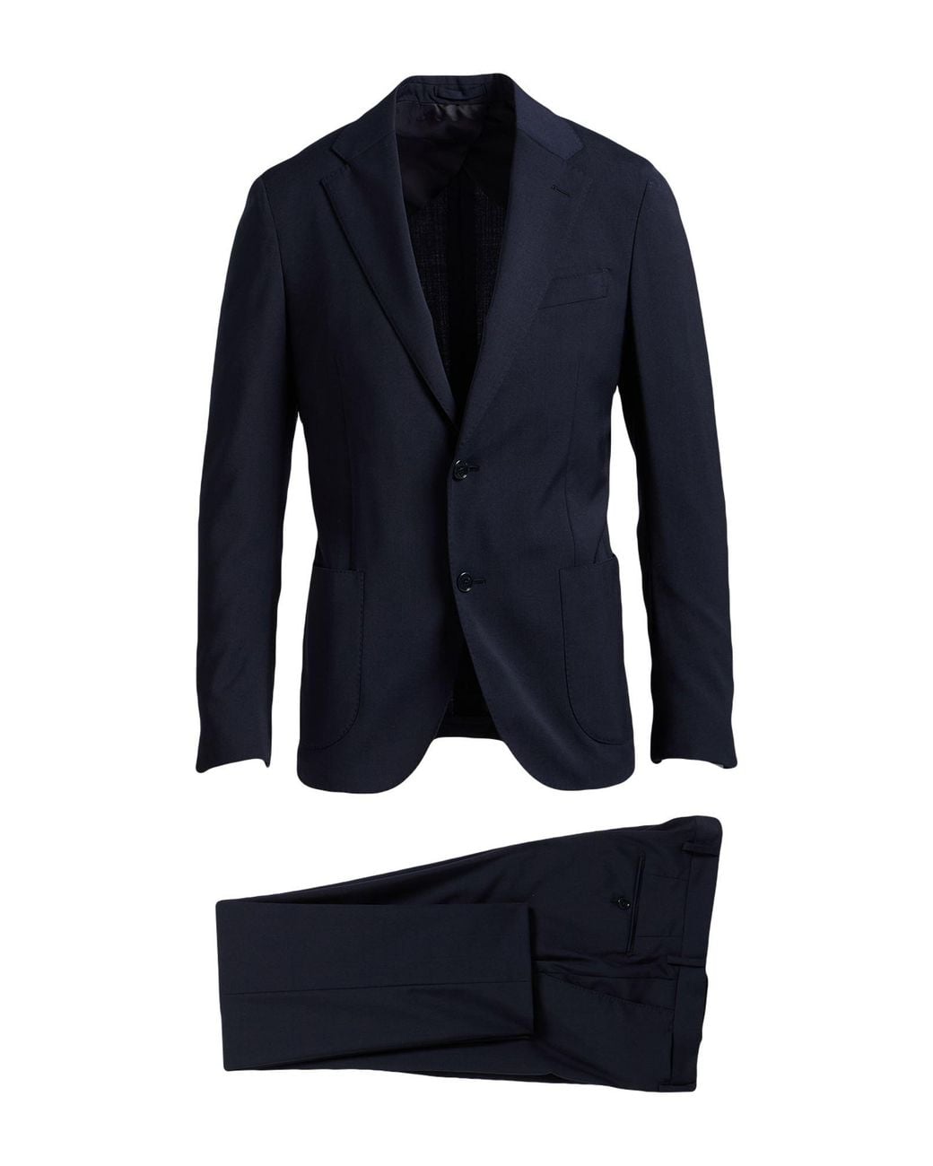 Lardini Blue Suit Polyester, Viscose for men