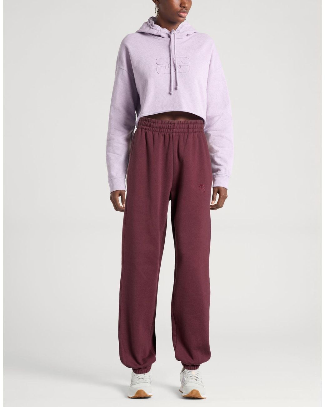 Anine Bing Red Pants Cotton, Polyester