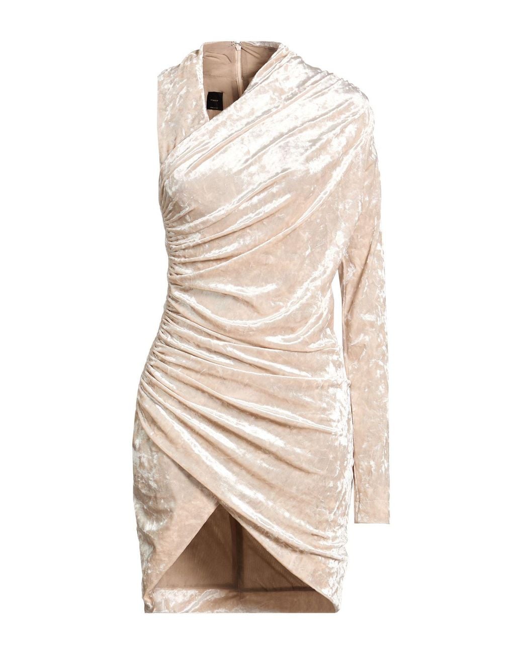 Pinko Natural Mini Dress Polyester, Elastane