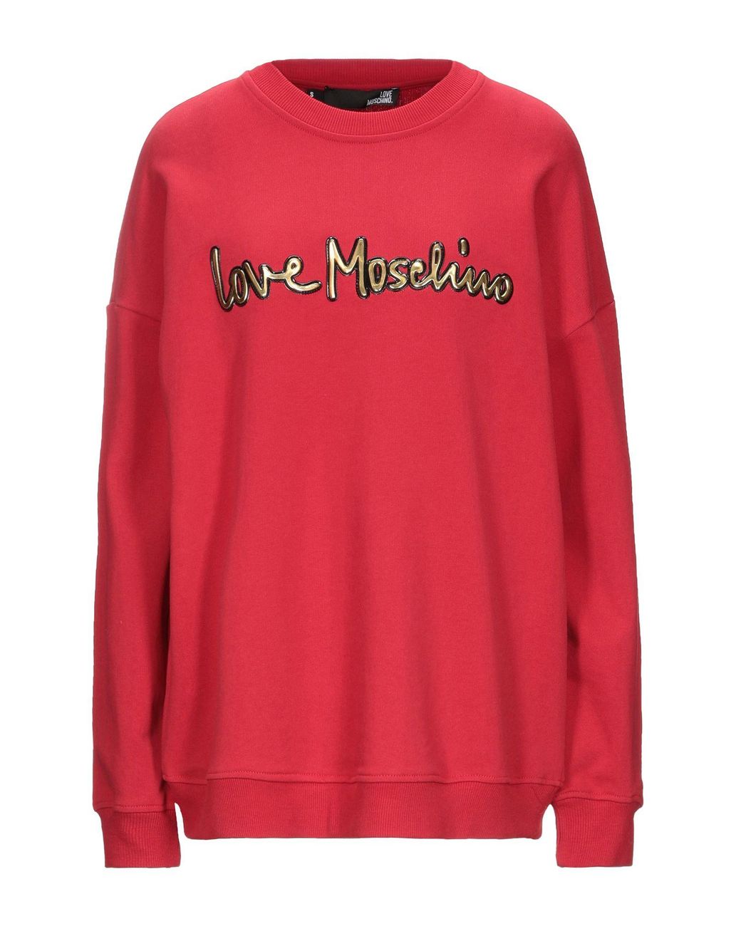 Love Moschino Sweatshirt in Red - Lyst