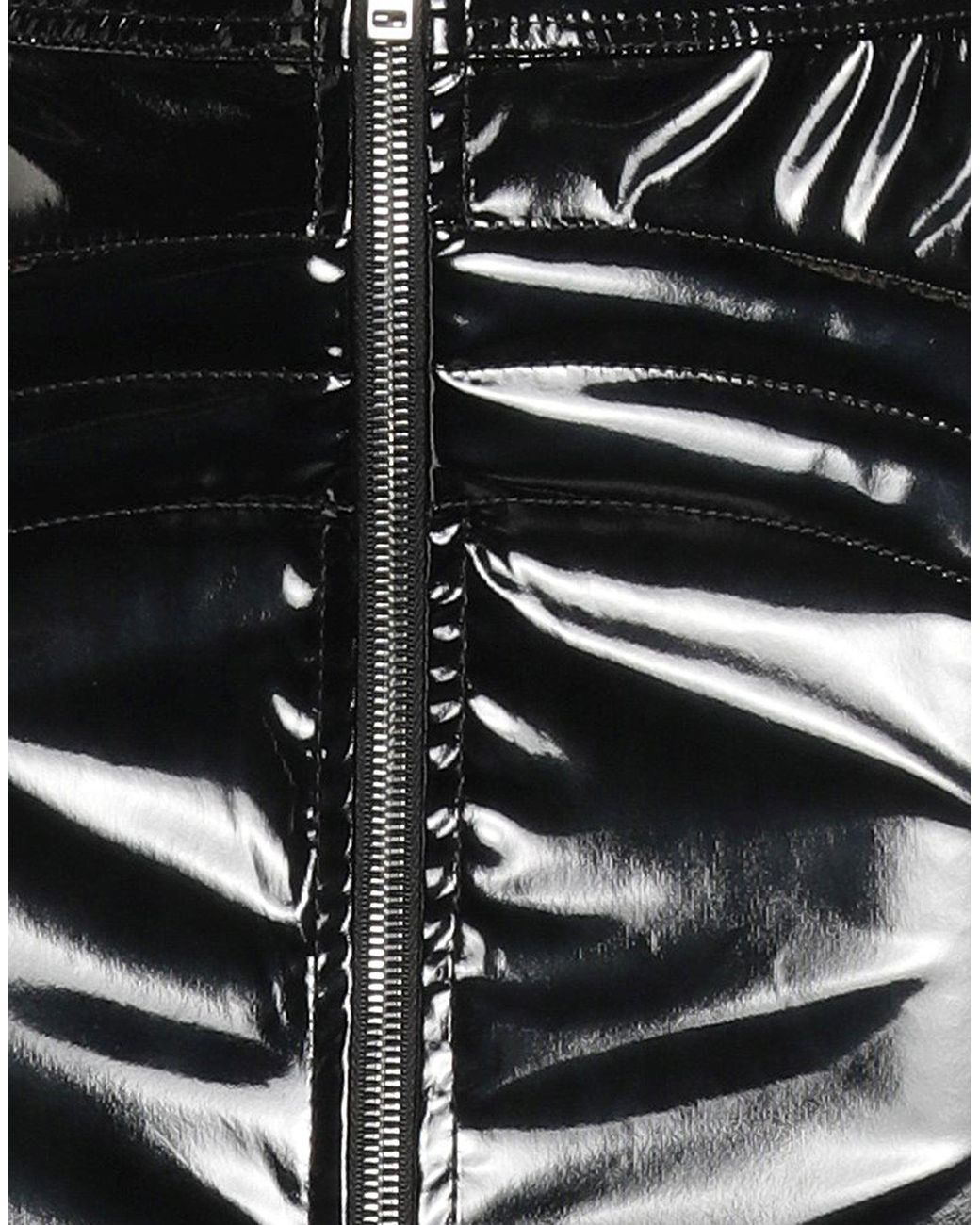 Iceberg Black Midi Skirt Polyester, Polyurethane
