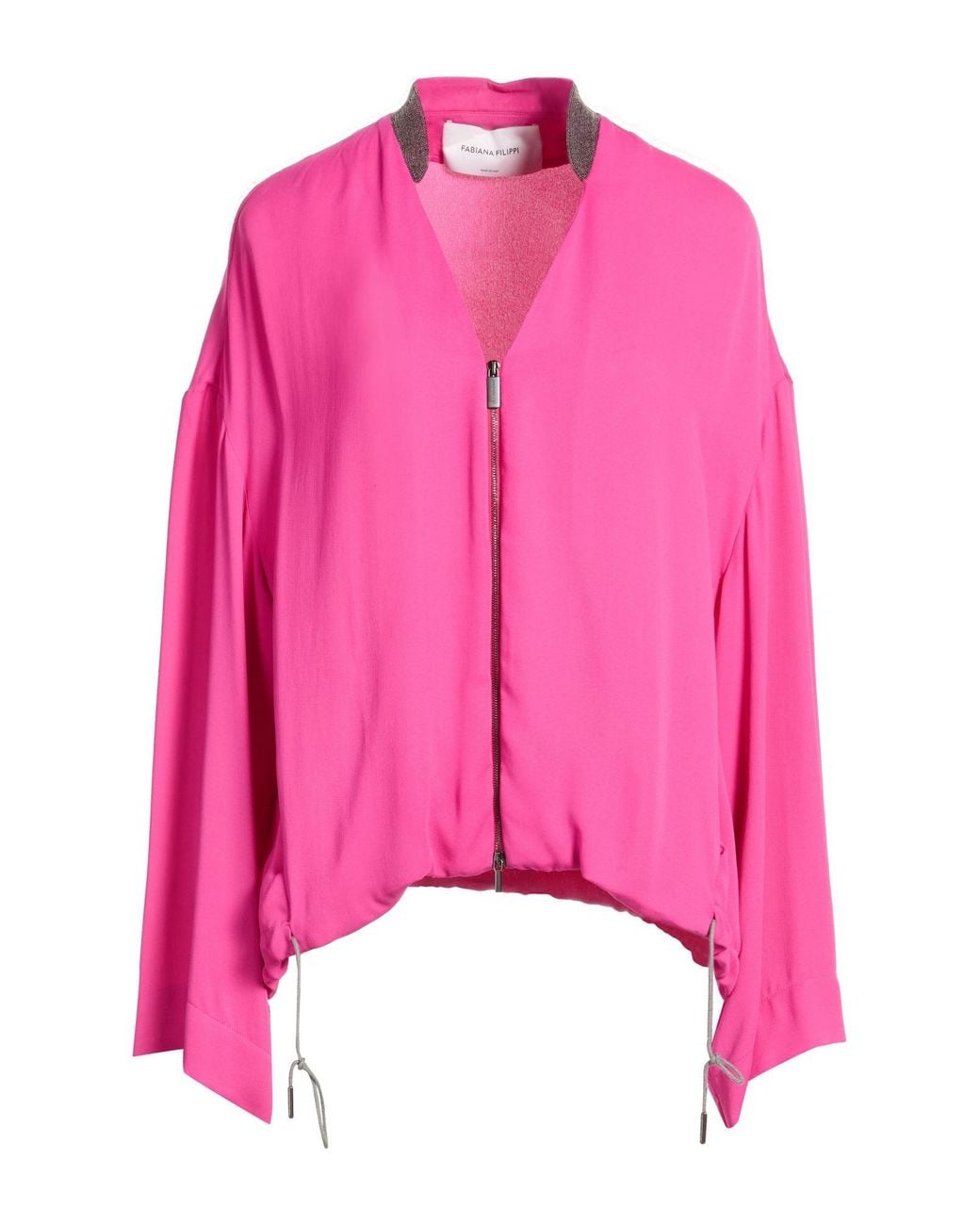 Fabiana Filippi Pink Fuchsia Jacket Viscose