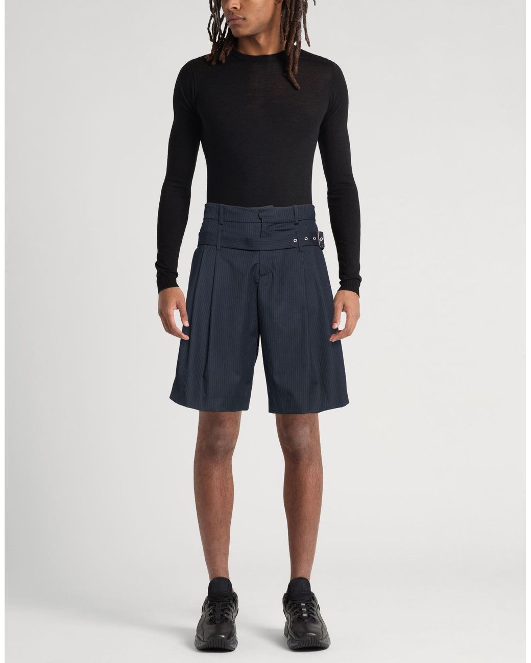 Charles Jeffrey Blue Shorts & Bermuda Shorts Recycled Polyester, Viscose, Elastane for men