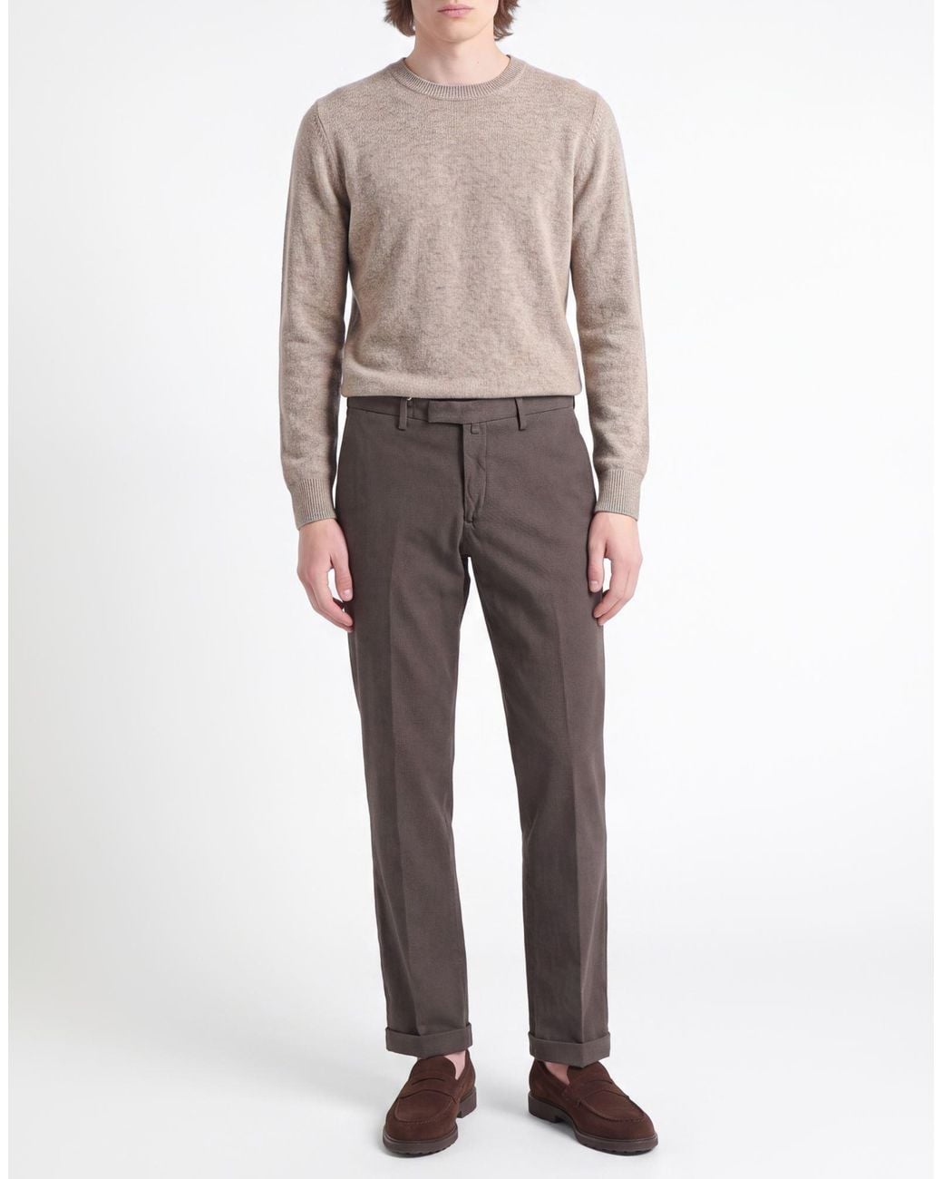 Briglia 1949 Gray Pants Cotton, Elastane for men