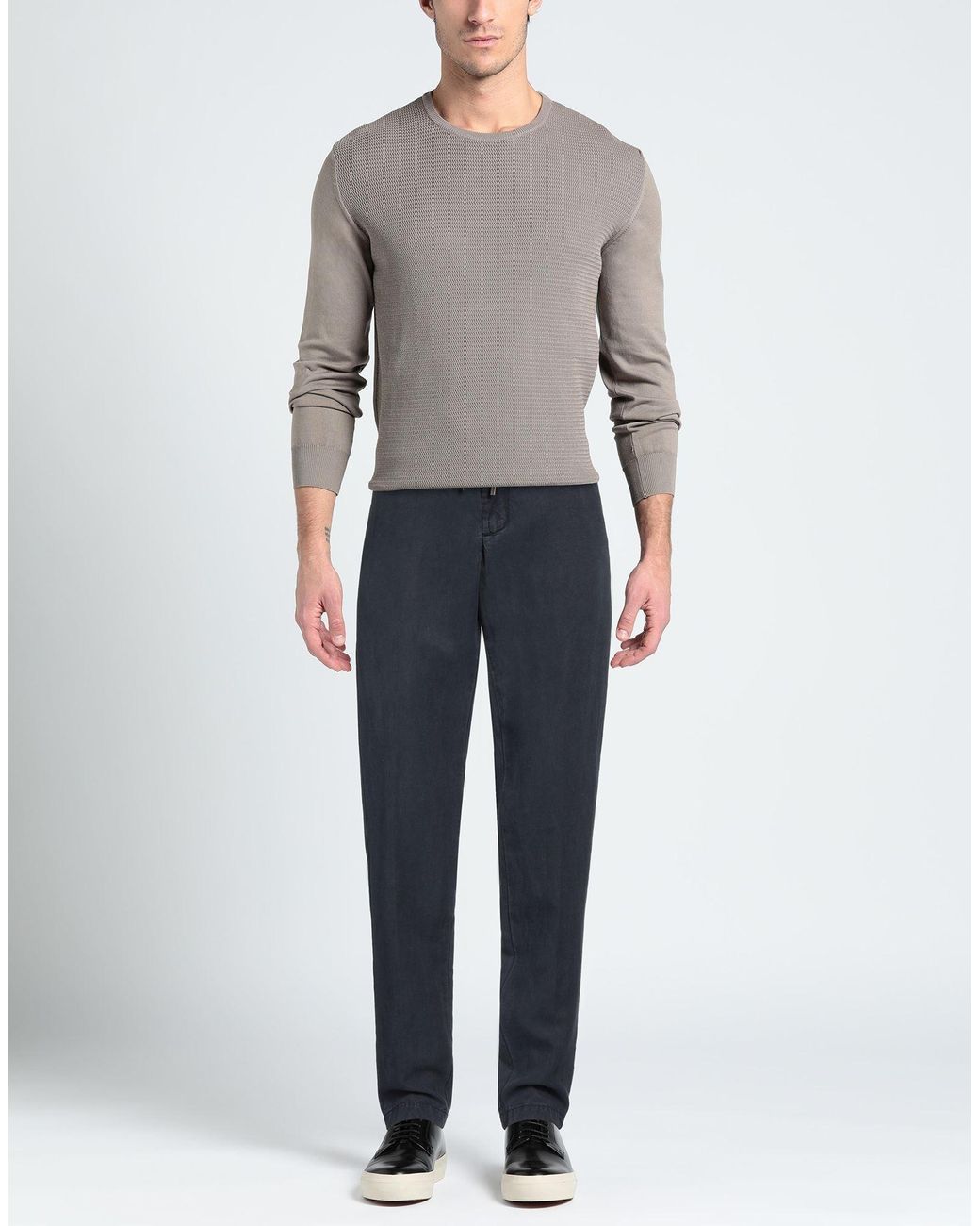 Myths Blue Pants Lyocell, Linen, Cotton for men