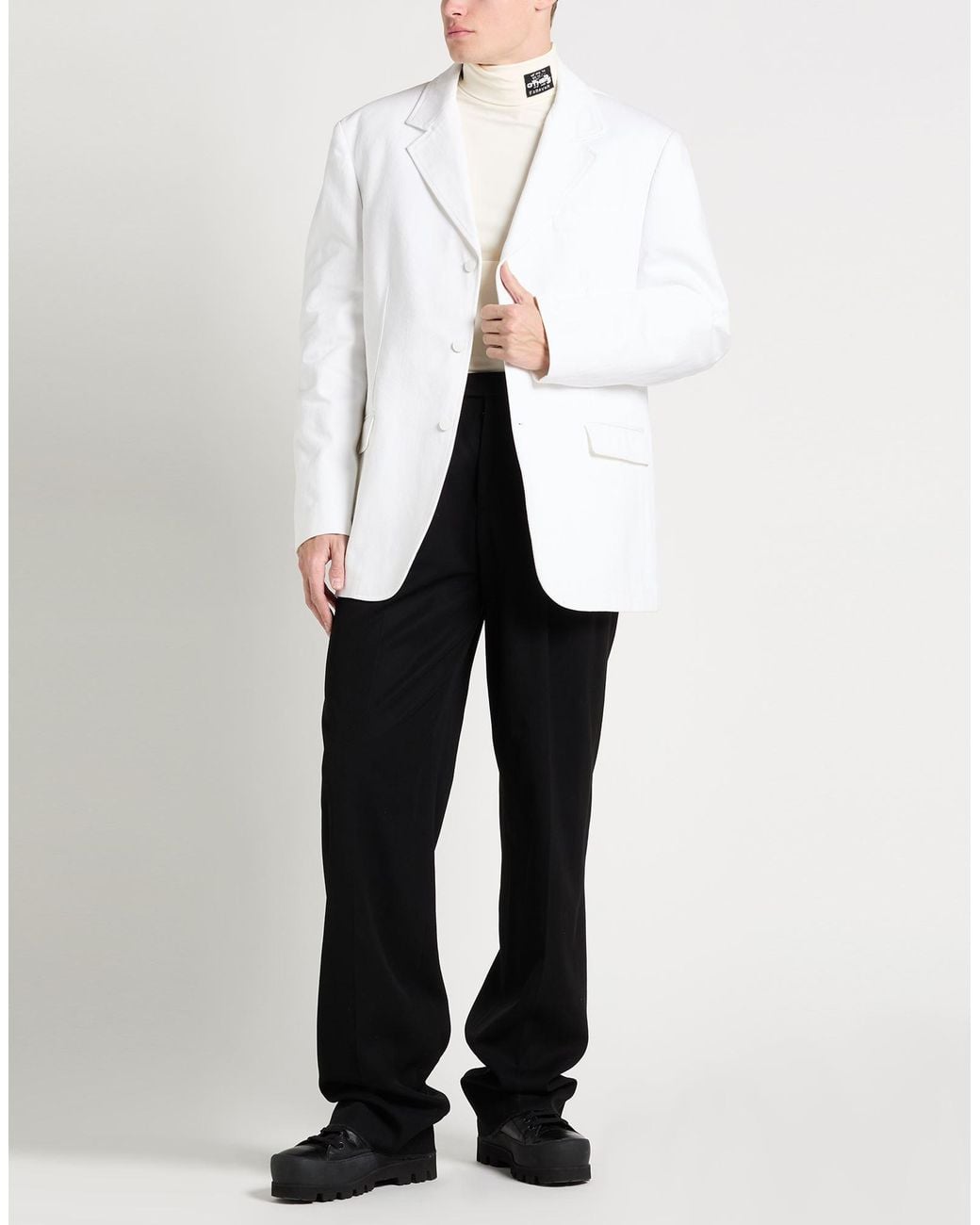 Raf Simons White Blazer Cotton for men