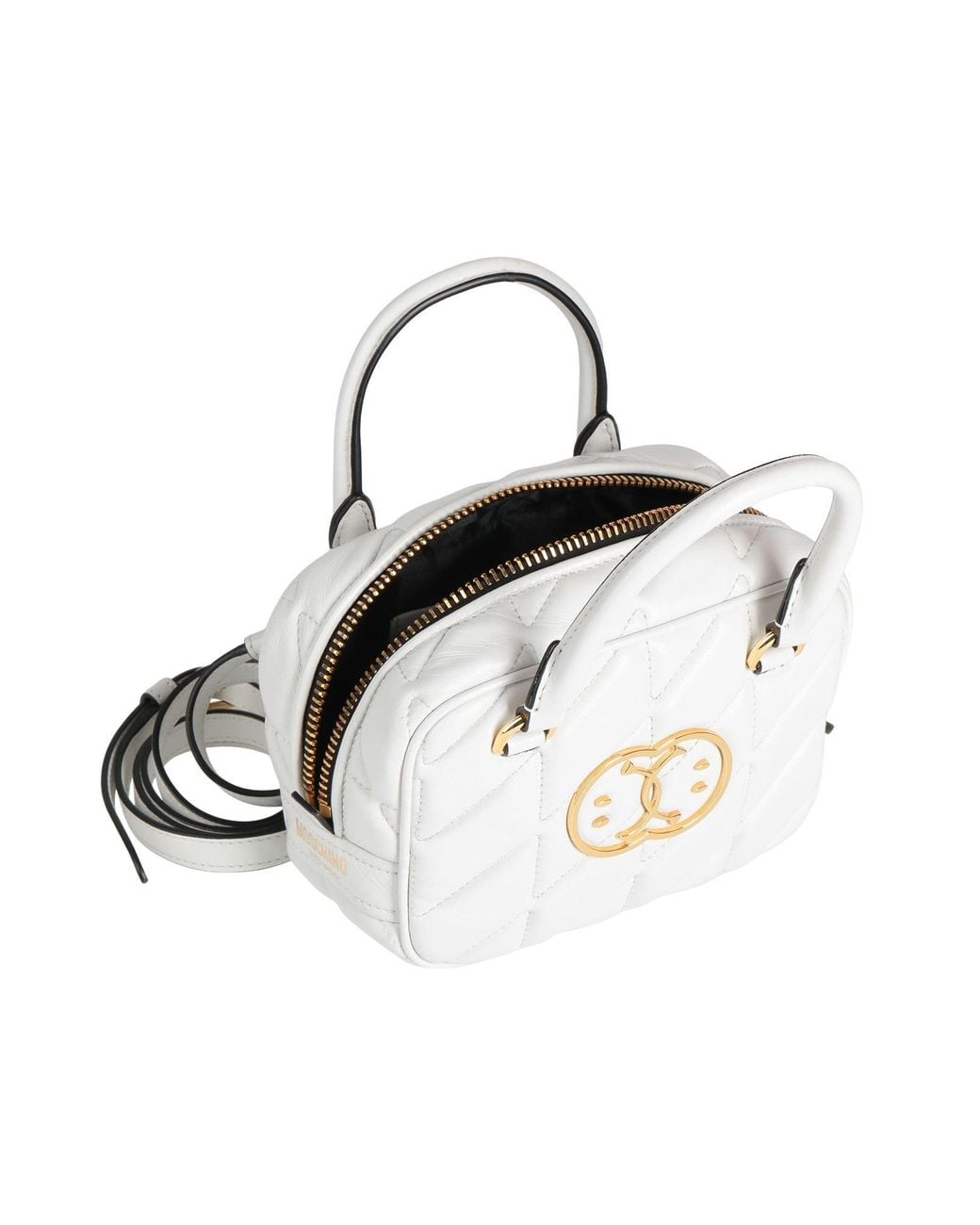 Moschino White Handbag Leather