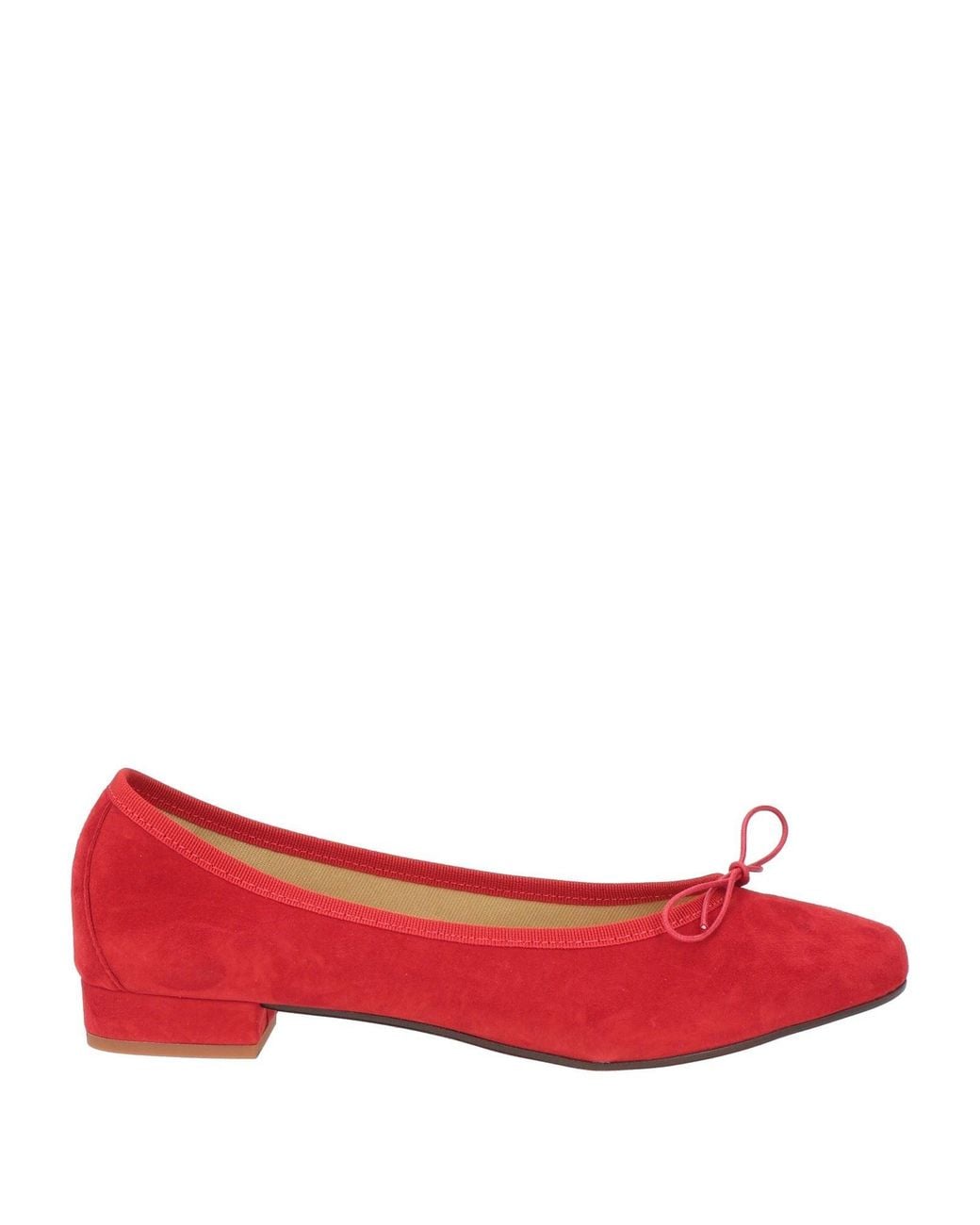 BALLERETTE Red Ballet Flats Leather