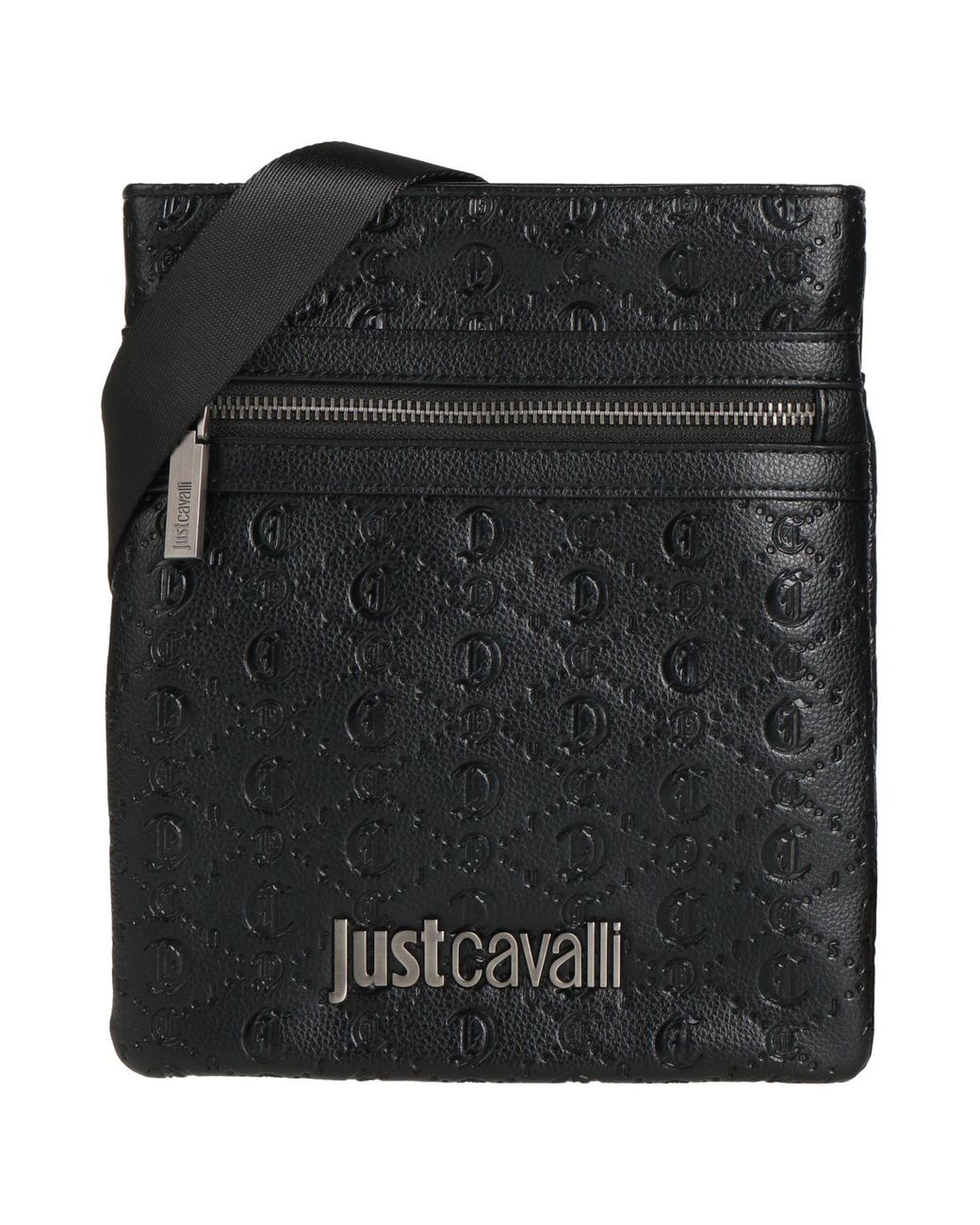 Just Cavalli Black Cross-Body Bag for men