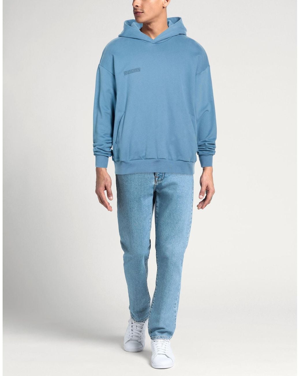 PANGAIA Blue Slate Sweatshirt Organic Cotton for men