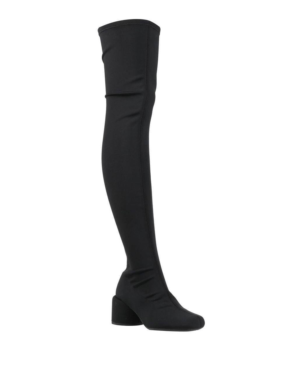 Camper Black Boot Textile Fibers
