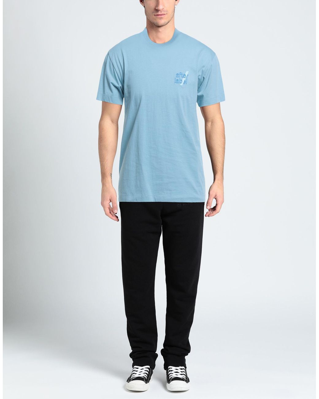 AFTER LABEL Blue T-shirt for men
