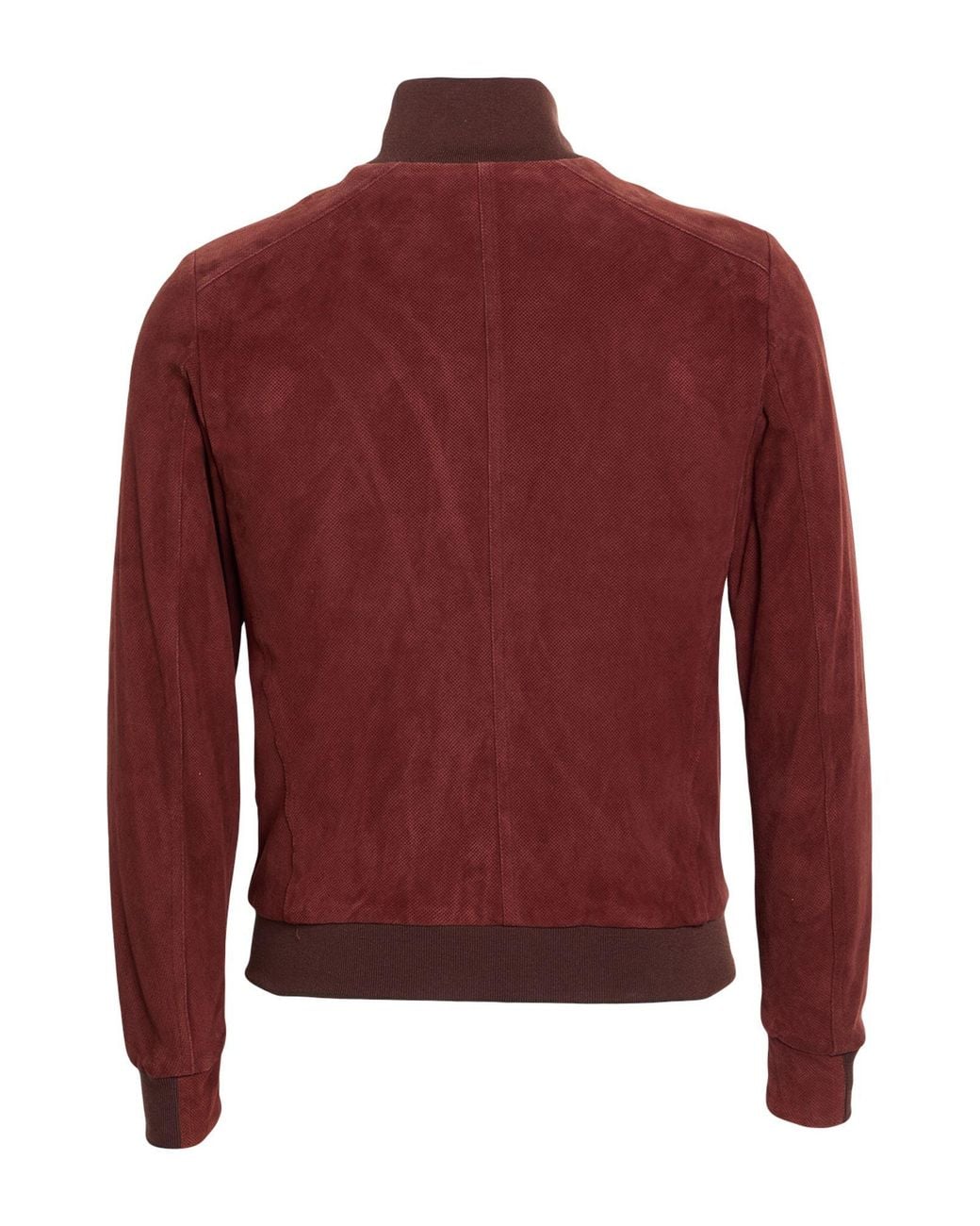 Moorer Red Jacket Soft Leather, Polyester for men