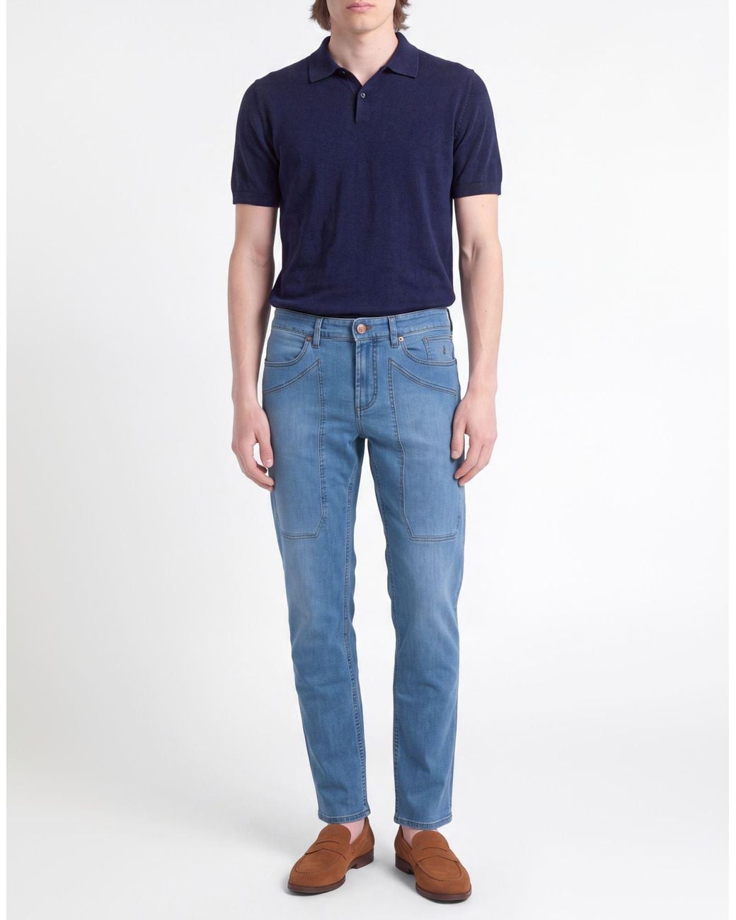Jeckerson Blue Jeans Cotton, Elastomultiester, Elastane for men