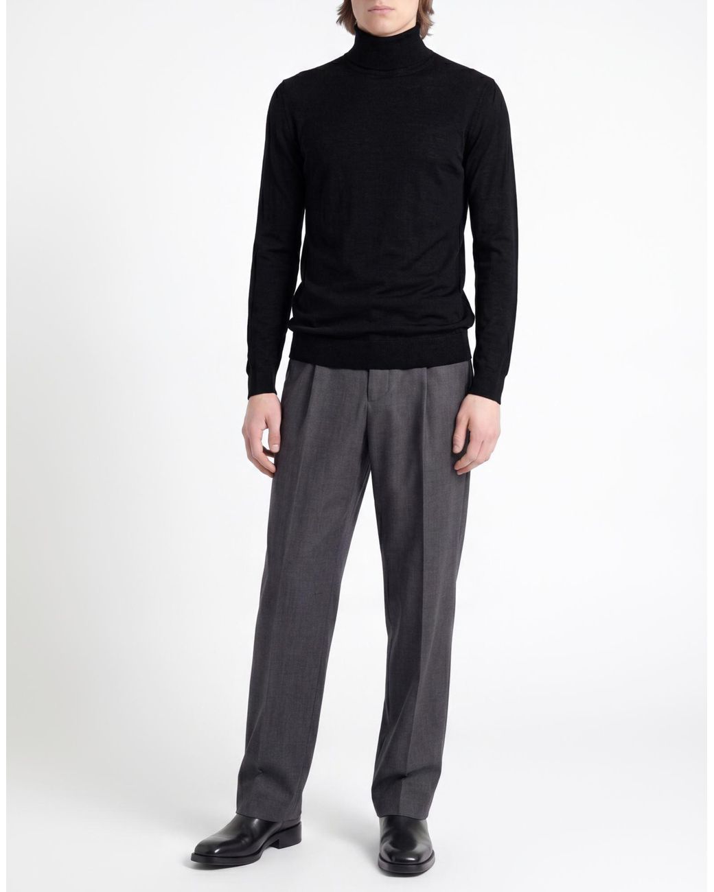 Alpha Studio Rollkragenpullover in Black für Herren