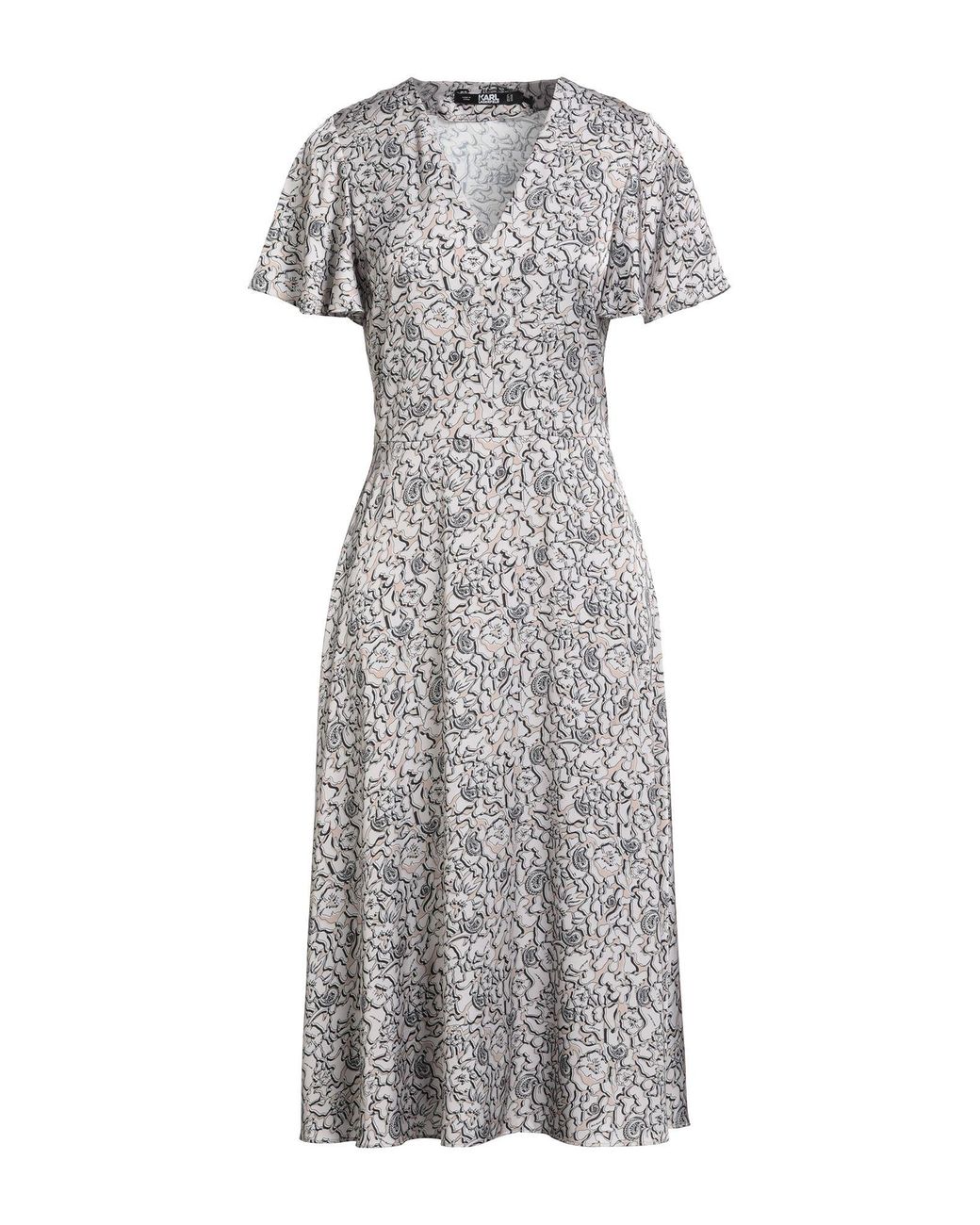 Karl Lagerfeld Gray Midi Dresses
