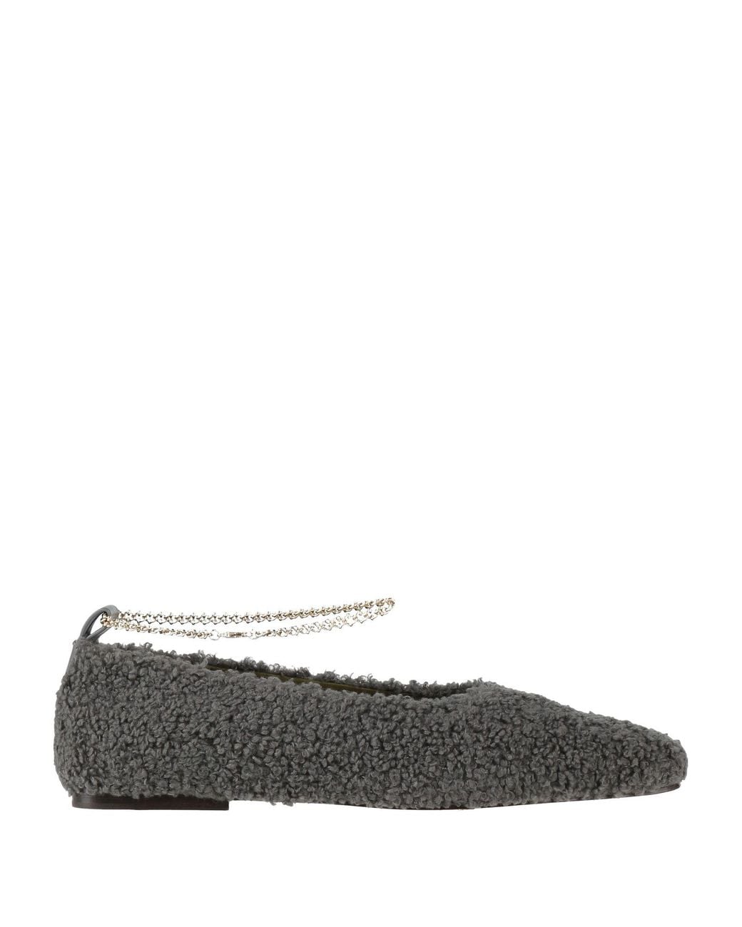 MARIA LUCA Gray Ballet Flats