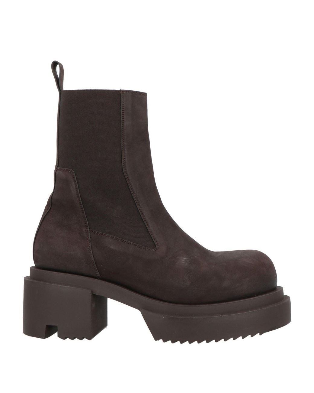 Rick Owens Brown Boot Leather for men