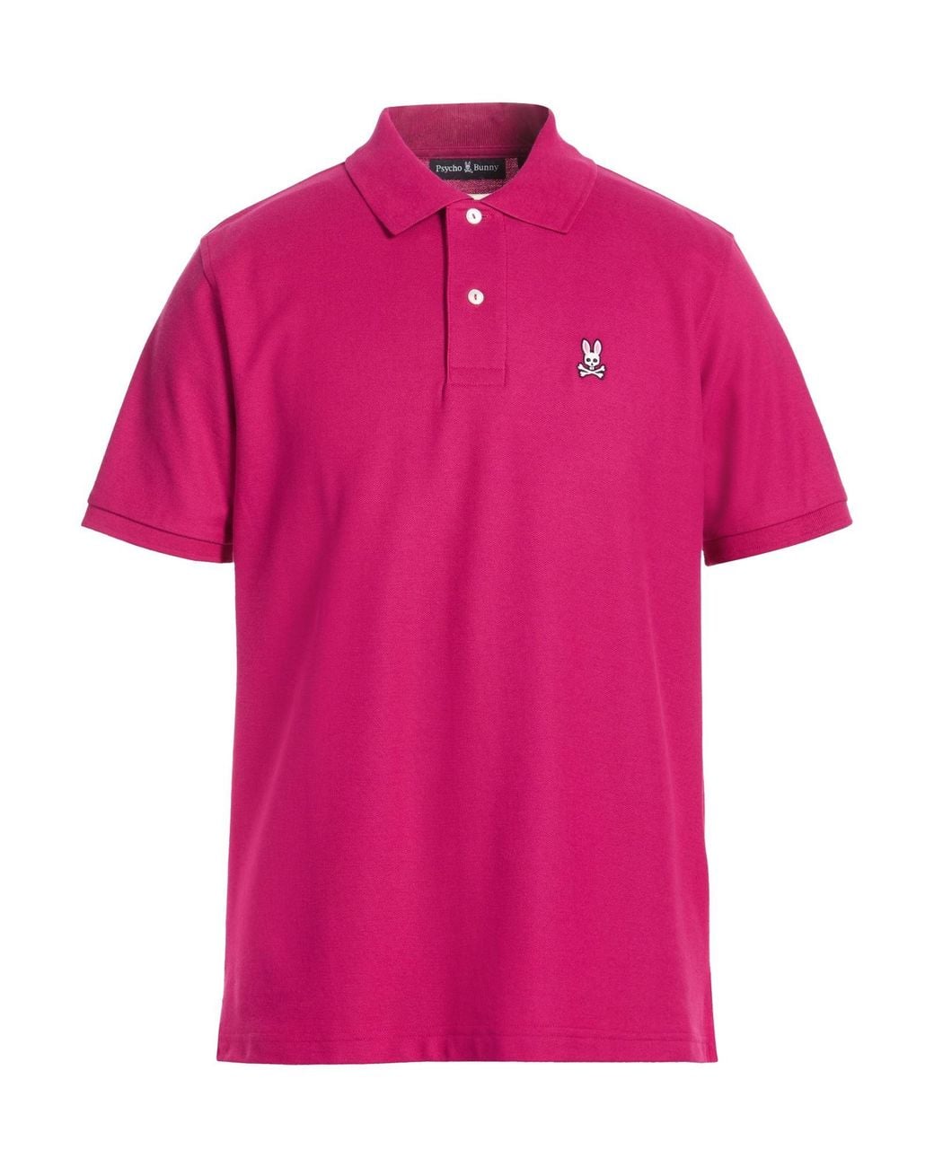 Psycho Bunny Pink Polo Shirt Pima Cotton for men