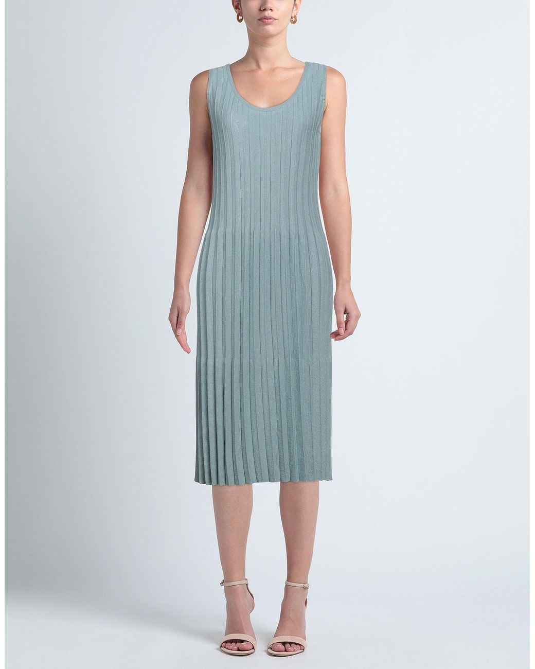 Fedeli Blue Midi Dress