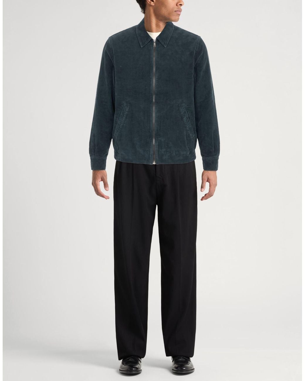 Crossley Blue Jacket Cotton, Elastane for men